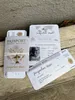 Karty pozdrowienia 50set Złota Stamp Pearl Paper Zaproszenie Folia Niestandardowy tekst paszport paszport