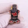 Brooches High Quality Masked Record Black Knight Robot Metal Enamel Brooch Fashion DJ Badge Unique Hat Lapel Pins Jewelry Gifts Wholesale