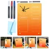 Wall Clocks Whiteboards Memo Pen Desktop Planner Dry Erase Erasable Multi-function Acrylic Office