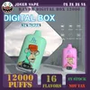 Sigaretta elettronica usa e getta originale RandM Digital box puff 12000 Caratteristiche Vape da 20 ml 0/2/3/5% ricaricabile Batteria da 850 mAh associata 16 gusti Disponibile in magazzino