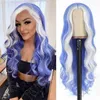 yielding Wig long curly hair wig women's hair wigs medium split large wave wig synthetic fiber full head cover