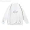 Desginer Aloo Yoga Tops Round Neck Small Sweater Women's Korean Version Loose Unisex Sweater Couple Top Coat