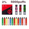 BANG Box 5000 Puffs Djejder Vape Pen Electronic Papier papieros 5k z akumulatorami 650 mAh Bateria 13 ml Wózki wstępne 2% 5% NIC Cewka siatkowa