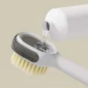 New Multifunctional Shoe Brush With Soap Dispenser Household Long Handle Cleaning Brush White Shoe Cleaner Sneaker Cleaning Kit
