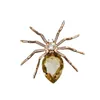 Brooches Halloween Creative Brooch Fashion Spider Accessories Vintage Women's Crystal Personalized Exquisite Holiday Gift