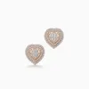 Orecchini a forma di cuore Moissanite Diamond 10K 14K Solid Gold 2023 Orecchini Hip Hop per donna Uomo