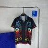 Mannen Designer Shirts Zomer Korte Mouw Casual Shirts Mode Losse Polo's Strand Stijl Ademende T-shirts Tees Kleding #02228k