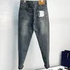 jeans broek designer jeans Herenjeans slank passend nieuw trendy merk veelzijdige rechte broek borduurwerk quilten gescheurd merk vintage broek herenmode Jean 4 stijlen