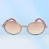 2019 New Natural Wood Full Frame Diamond Glasses 7550178高品質のサングラスフレーム全体がダイヤモンドサイズ557600214に包まれています