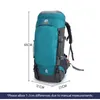 Outdoor Bags 65L Camping Backpack Bag Waterproof Nylon With Rain Cover Hiking Trekking Luggage Men Women Climbing Travel 231109