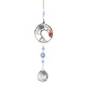 Tuindecoratie Metalen Kristallen Hanger Auto-accessoires Hangende Windgong Raamdecoratie Kleurrijk Chime-licht voor woonkamer