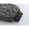 Damen Pelz Kunstpelz Solide verdickte Bomberjacke Frauen Winter Reißverschluss Einreiher Tasche Baumwolle Mäntel Damen Mode Warm Outwear Grau 231109