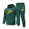 Pantalons à capuche de survêtement masculins 2 pièces sets automne d'hiver jogging costumes de sports de sport masculin gymnase de vêtements décontractés