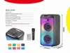 Kinglucky Nieuwe Partybox Rgb Marquee Licht Outdoor Handvat Bluetooth Speaker Dual Inch Z Bass Met Led Vlam Licht J220523196J1796172