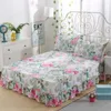Spódnica łóżka modny miękki szlifowanie bez poślizgu ślub duży rozmiar bez poduszki dopasowana do podwójnej warstwy 230410