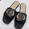 Классическая модная роскошная дизайнерская сандалии G-Slipper Slide Slide Slide Женская беспроблемная обувь Lady Flip Flops Slip на пляж