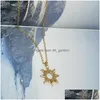 Pendant Necklaces New Trendy Alloy Cute Elegant Sun Luck For Women Fashion Accessories Jewelry Drop Delivery Pendants Dhgarden Dhfsl