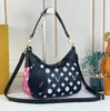 Bolsa de ombro de designer feminino luxurys bagatelle bb crossbody bolsas de flores em relevo letra empreinte bolsas de couro de couro mulher moda moda pequena bolsa de maquiagem