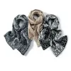 Herfst- en winterkasjmier sjaal dames gebreide warmte-jacquard Koreaanse bedrukte nekbeschermer sjaal met geometrisch patroon