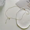 Naszyjnik łańcuchów dla kobiet z lekkim luksusowym i niszowym projektem Wysokiej klasy, prostych modnych akcesoriów łańcuchowych aluminiowych