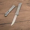 Nieuwe aankomst CR7530 Flipper Pocket Knife AUS-8 Drop Point Satin Blade 6061-T6 Aluminium handvat Kogellager snel open vouwmessen met winkelbox