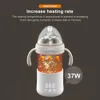 Flaskvärmare sterilisatorer# 37w bärbar flaskvärmare mjölkvärmare för baby med digital skärm för omedelbar temperaturmjölkvärmare för bröstmjölk 231109