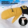 Ski Gloves Men Women Snowboard Mittens Winter Thermal Snow Skiing Motorcycle Snowmobile Leather Waterproof Touchscreen 231109