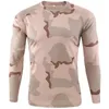 Herren T-Shirts Outdoor Quick Dry T-Shirt Männer Taktische Tarnung Langarm Rundhals Sport Armee Militär T-Shirt Camo Lustiges 3D T-Shirt 231110