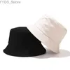 Wide Brim Hats Bucket Hats Summer Bucket Hats Unisex Cotton Foldable Women Fashion Outdoor Sunscreen Hat Solid Color Fishing Hunting Cap Men Beach Cap YQ231110