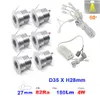 Lightlights 6pcs/set 1W 2W 3W 4W Dimmable Mini LED أسفل الضوء 80RA 100LM/W السقف بقعة لخزانة خزانة منزل الحمام مصباح العداد