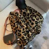 Women's Jackets Casual Leopard Coat Women Faur Fur Long Sleeve Jacket Female Autumn Single Breasted Loose Fashion Long Sleeves Lady Outwear 231109