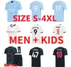 23 24 mans städer Haaland J.Alvarez Soccer Jerseys 2023 2024 Grealish Foden Man Citys Football Shirt de Bruyne Bernardo Mahrez Rodrigo Men Kids Kits