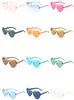 LaFont Eyewear Heart Shape Kids Solglasögon 44 Stil Jelly Color One Piece Lenes Frameless Dazzling Color Glasses For Girls