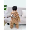 Jumpsuits Unisex Baby Rompers Boys Girls Fleece Hooded Winter Jumpsuit Soft Cute Cartoon Coats Born Infant Bodysuits Toddler Kids Dr Dhuiw