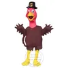 Costume de mascotte de dinde marron d'halloween, robe de soirée, Costumes fantaisie de fête de carnaval de noël, tenue pour adultes