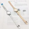 Zegarek zegarki zegarki zegarki ze stali nierdzewnej Watchy Kobiety Prosty kwarc Elegancki damski prezent dla przyjaciół Rodzina RelOJ para Mujer