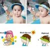 Shower Caps Adjustable Baby Shower Hat Toddler Kids Shampoo Bathing Shower Cap Wash Hair Shield Direct Visor Caps Baby Care ProtectL231110