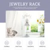 Jewelry Pouches Mannequin Stand Storage Display Rack Table Top Decor Box Decorative Organizer Resin Earring Shelf Miss Metal Shelves