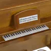 Trädgårdsdekorationer möbler miniatyr hus piano dekor prydnader tillbehör trä miniatyr