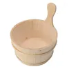 Din sets sets sauna bucket lepel set spar en pollepel voor spa