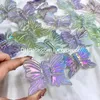 Natural Rainbow Fluorite Butterfly Sculpture Crafts Sparkling Angel Aura Titanium Coated Reiki Meditation Quartz Crystal Metaphysical Minerals Animal Statue