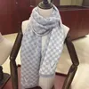 Scarf designer silver winter fashion scarf for woman classic double letter retro shawl warm temperament Cashmere Wrap Large