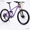 Cykelpedaler 26 27,5 tum mjuk svans Mountain Bike 11 -hastighet Dubbel dämpning nedför DH -cykel Aluminiumlegering MTB för vuxna Hydraulbroms M230410 M230410