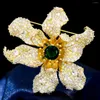 Broches mode luxe tout-match Corsage Zircon fleur broche costume manteau broche femmes bijoux TB619