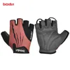 Luvas de ciclismo Um par Boodun Half Finger Anti-Mtb Road Mountain Bike Bicycle Gel