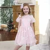 Girl Dresses Baby Girls Lace Princess Dress 2023 Summer Kids Evening Wedding Birthday Party For Clothing Vestido 3 5 8 10 Years Old