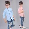 Kinderhemden Hemd für Jungen Langarm Schule Jungen formelles Kleid Hemd Kinder Babykleidung Kinder Jungen Kragenhemd formelle Geburtstagshemden 230410