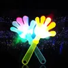 Led Rave Toy 15/30pcs Glow Applause Props LED Light Clap Hands Palms Shoot Kids Light up Toy Rattle Halloween Birthday Party Wedding Supplies 231109