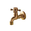 Bathroom Sink Faucets European-style Retro Washbasin Faucet Full Copper Single Cold Basin Tap Pool Small Splash-proof 4 Points 6