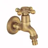 Bathroom Sink Faucets European-style Retro Washbasin Faucet Full Copper Single Cold Basin Tap Pool Small Splash-proof 4 Points 6